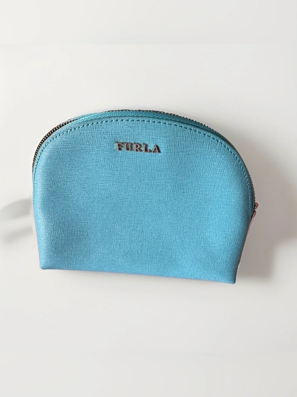 Furla Teal Dome shape Mini Bag Pouch
